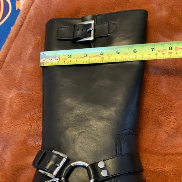 Michael Kors Black Moto Boots with Buckles NEW IN BOX !! - Picture 7 of 14